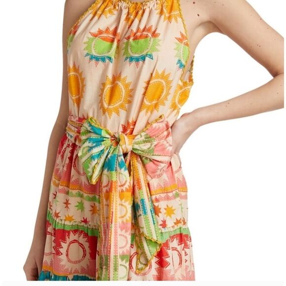 Farm Rio Rainbow Sunset Maxi Dress Size small NWT - Picture 7 of 8